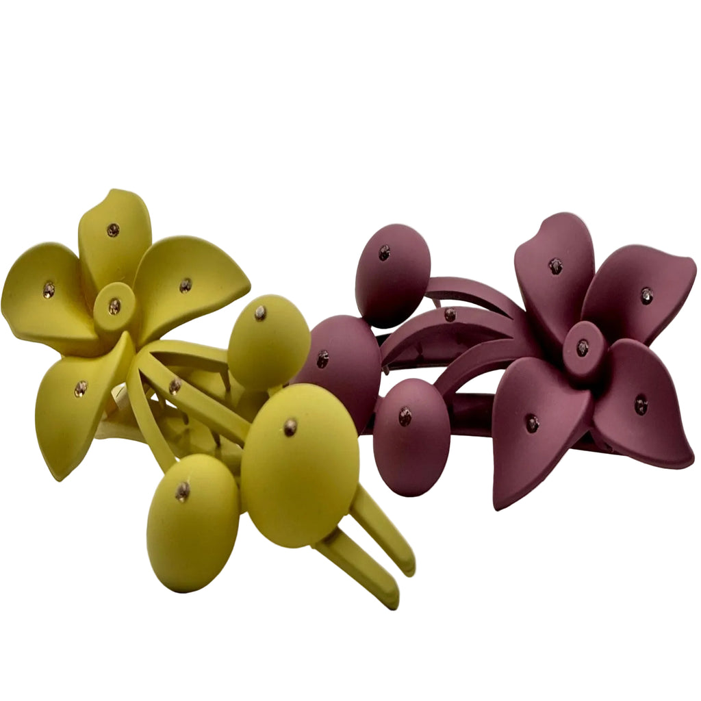 Dot Flower Claw Clip-AC1018