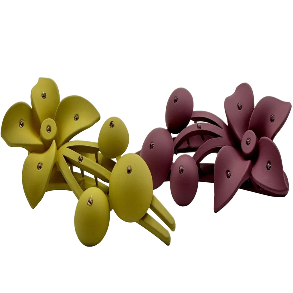 Dot Flower Claw Clip-AC1018