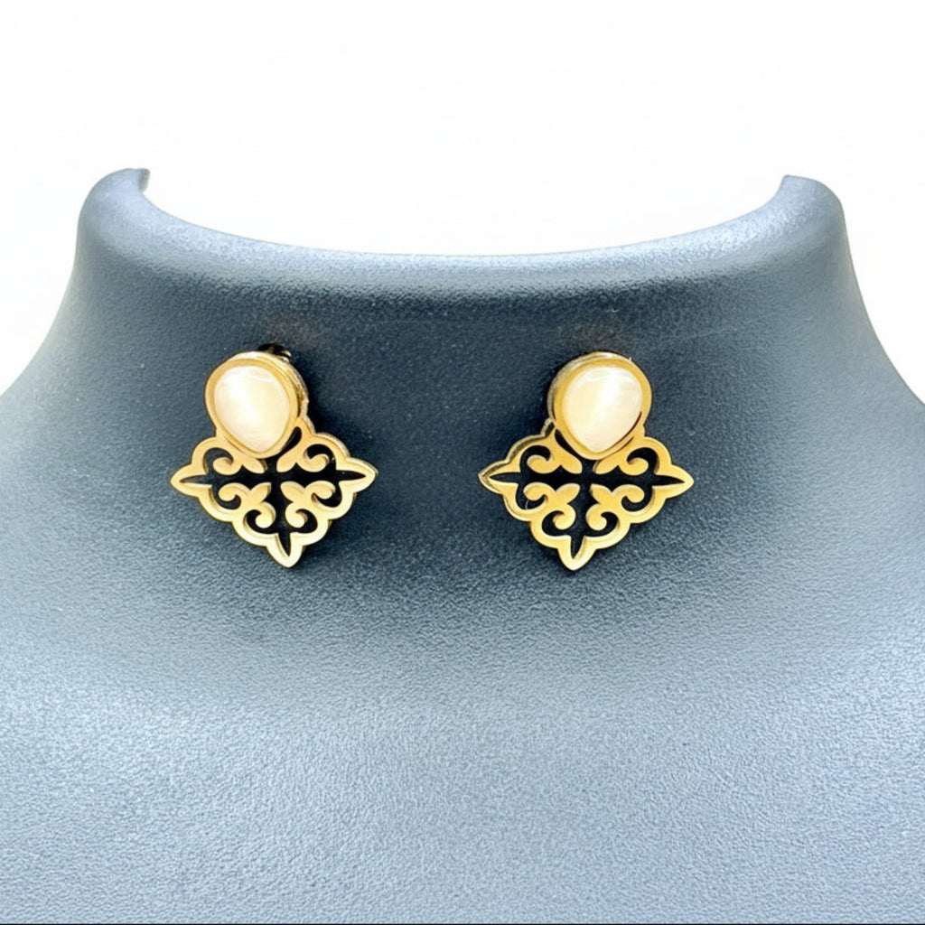 Teardrop Filigree Earring-JE1003
