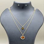 Star and Flower Layered Necklace