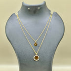 Star and Flower Layered Necklace