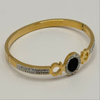 Black Onyx Bangles-JB1013