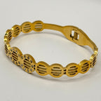 Geometric Gold Bangle-JB1003